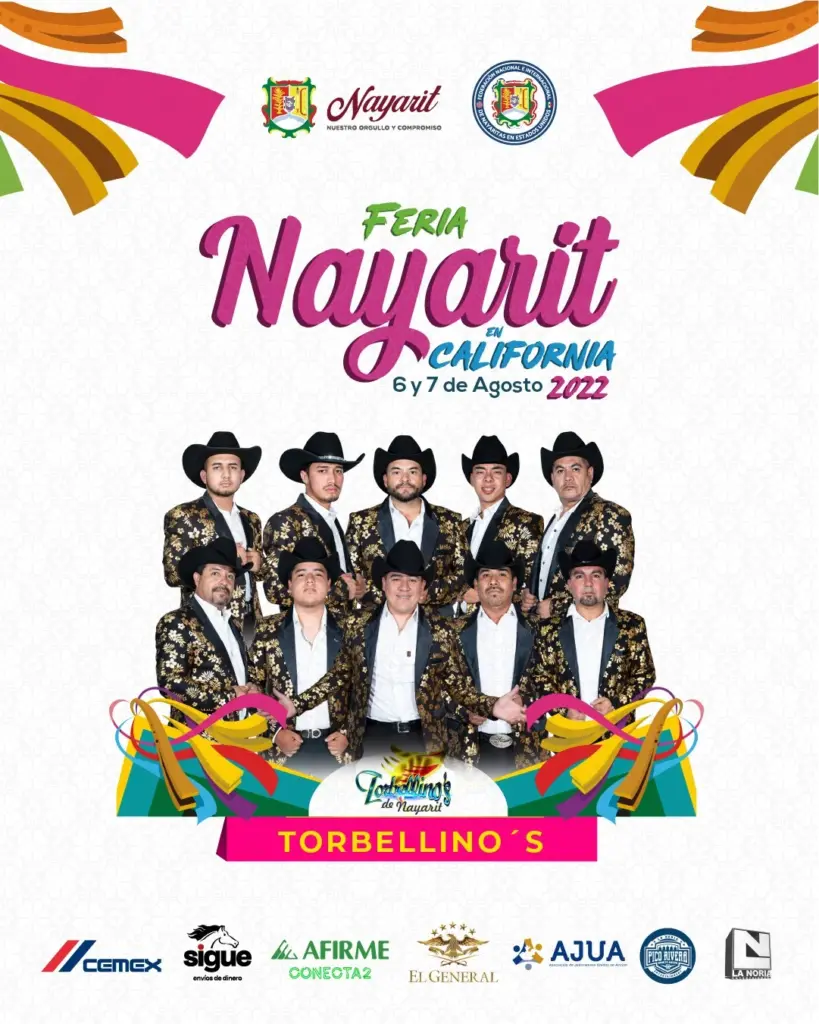 torbellino's en feria de Nayarit en California 2022